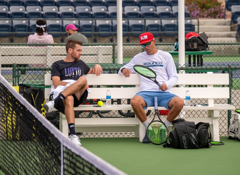 Practice with the Bryan Bros
